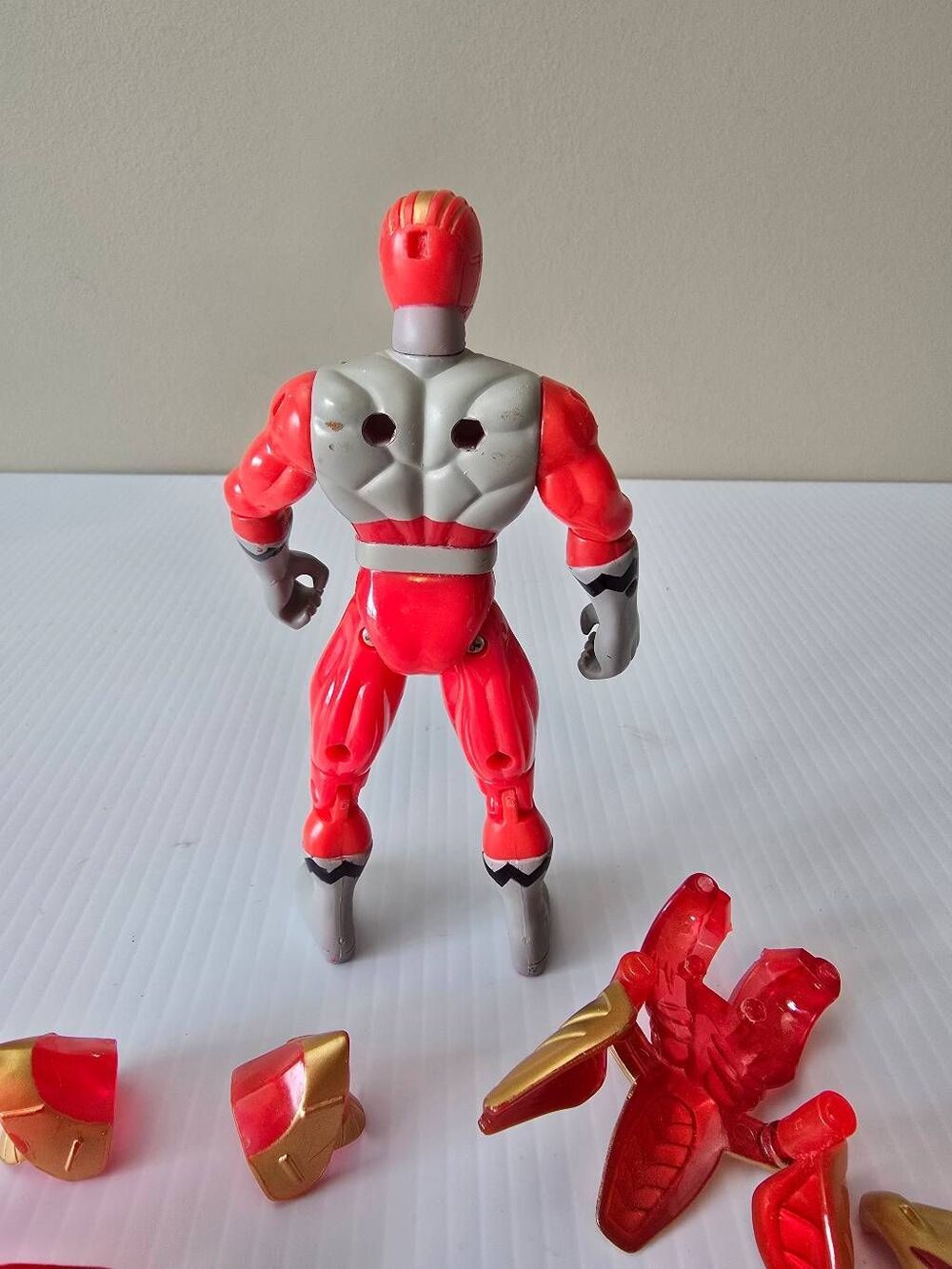 Mighty Morphin Power Rangers Lost Galaxy Red Ranger-Incomplete - Picture 9 of 10